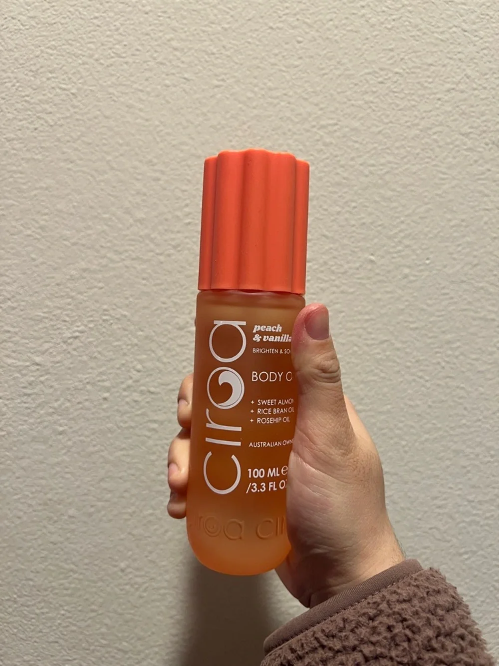 CIROA peach & vanilla body oil 3.3 floz / 100 ml